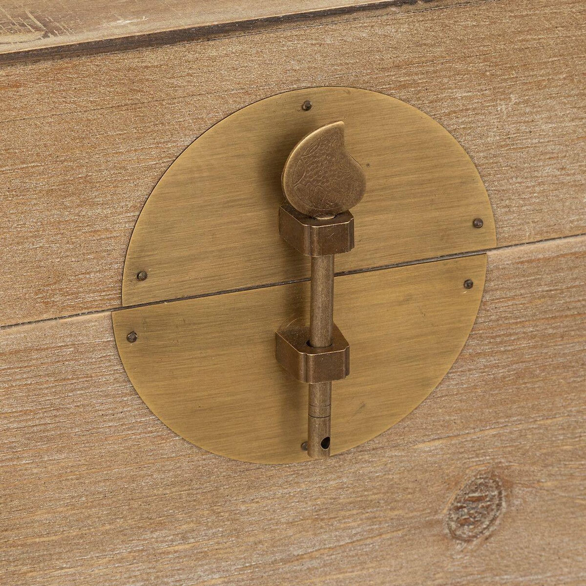 ATMOSPHERA Lot de 3 Malles Déco  Jiling  58cm Naturel