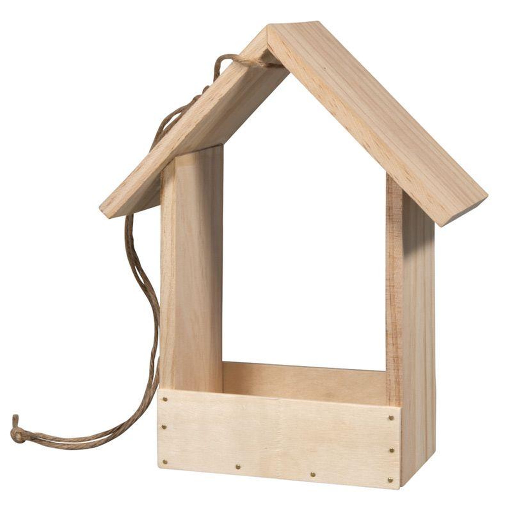 Voir la diapositive 5 : Rayher Mangeoire à oiseaux en bois 20 x 10 x 25 cm