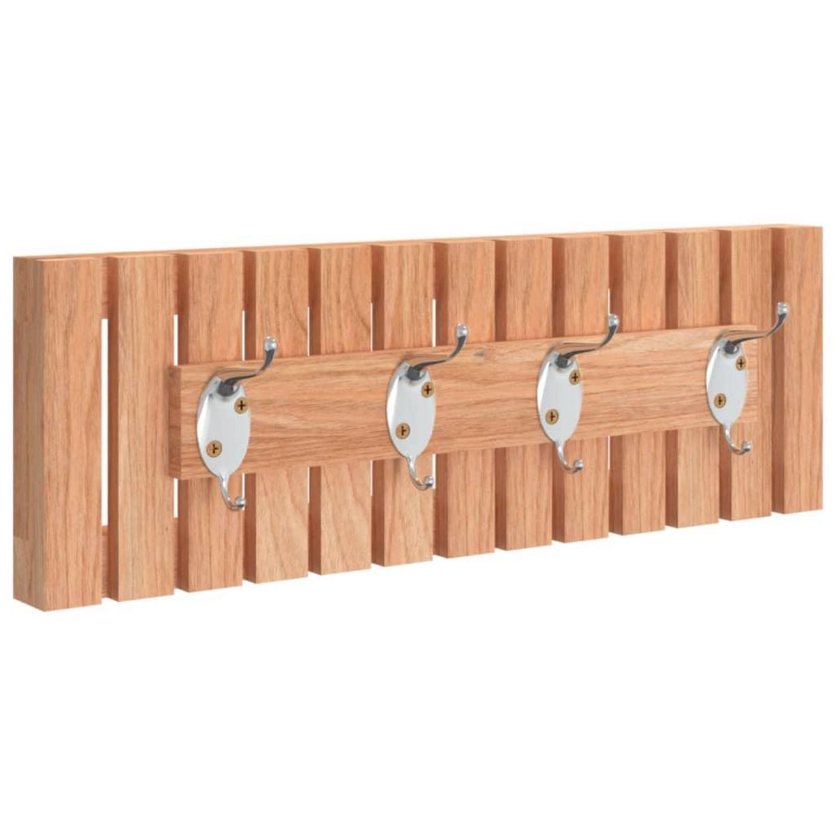 VIDAXL Cintre mural 42x8,5x14 cm Bois massif de noyer