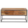 Voir la diapositive 2 : VIDAXL Table basse 75x75x35 cm Bois solide d'acacia