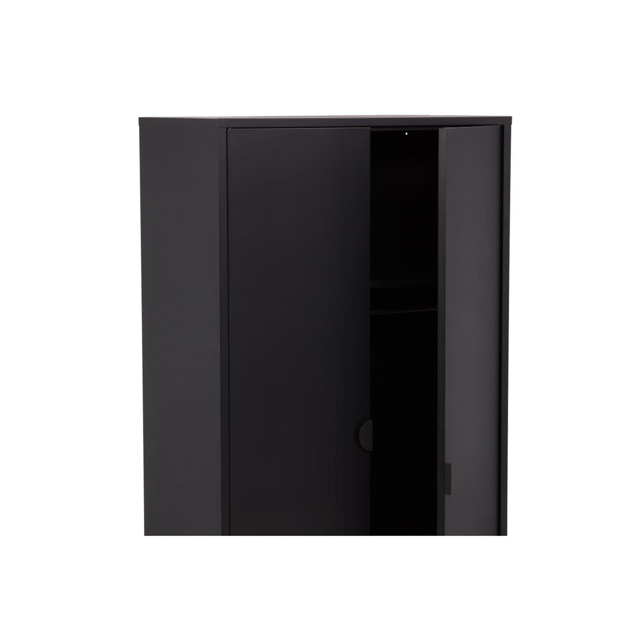 Voir la diapositive 6 : Paris Prix Armoire design 2 portes  piring  85cm noir