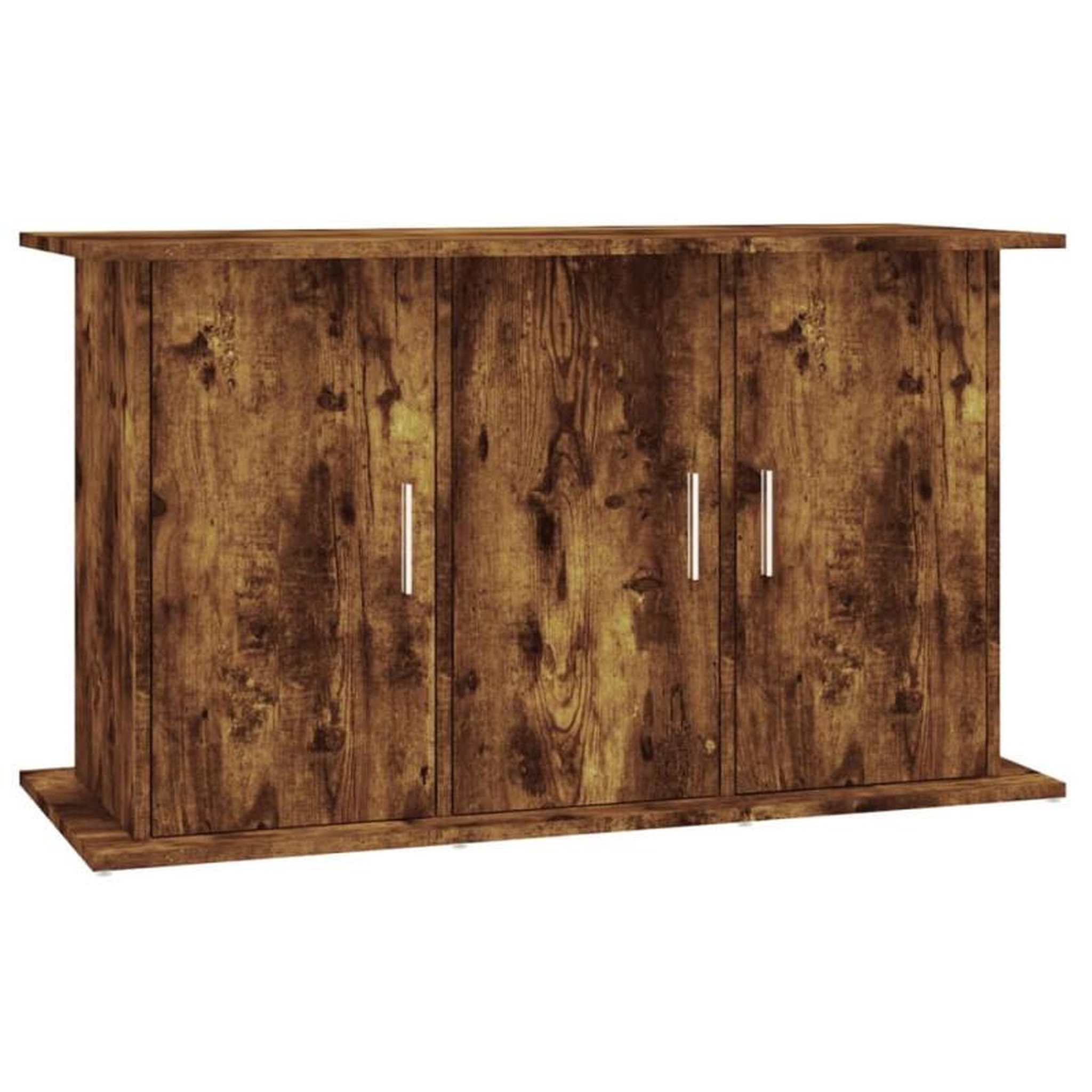 Voir la diapositive 2 : VIDAXL Support pour aquarium chêne fumé 101x41x58 cm bois d ingénierie