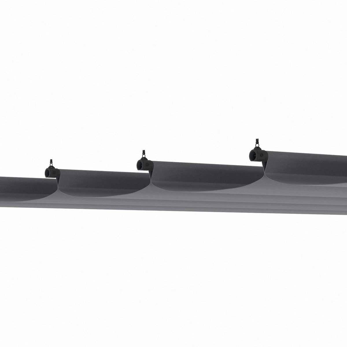 ID MARKET Toit rétractable de rechange gris anthracite pour pergola toit rétractable 3x4 M