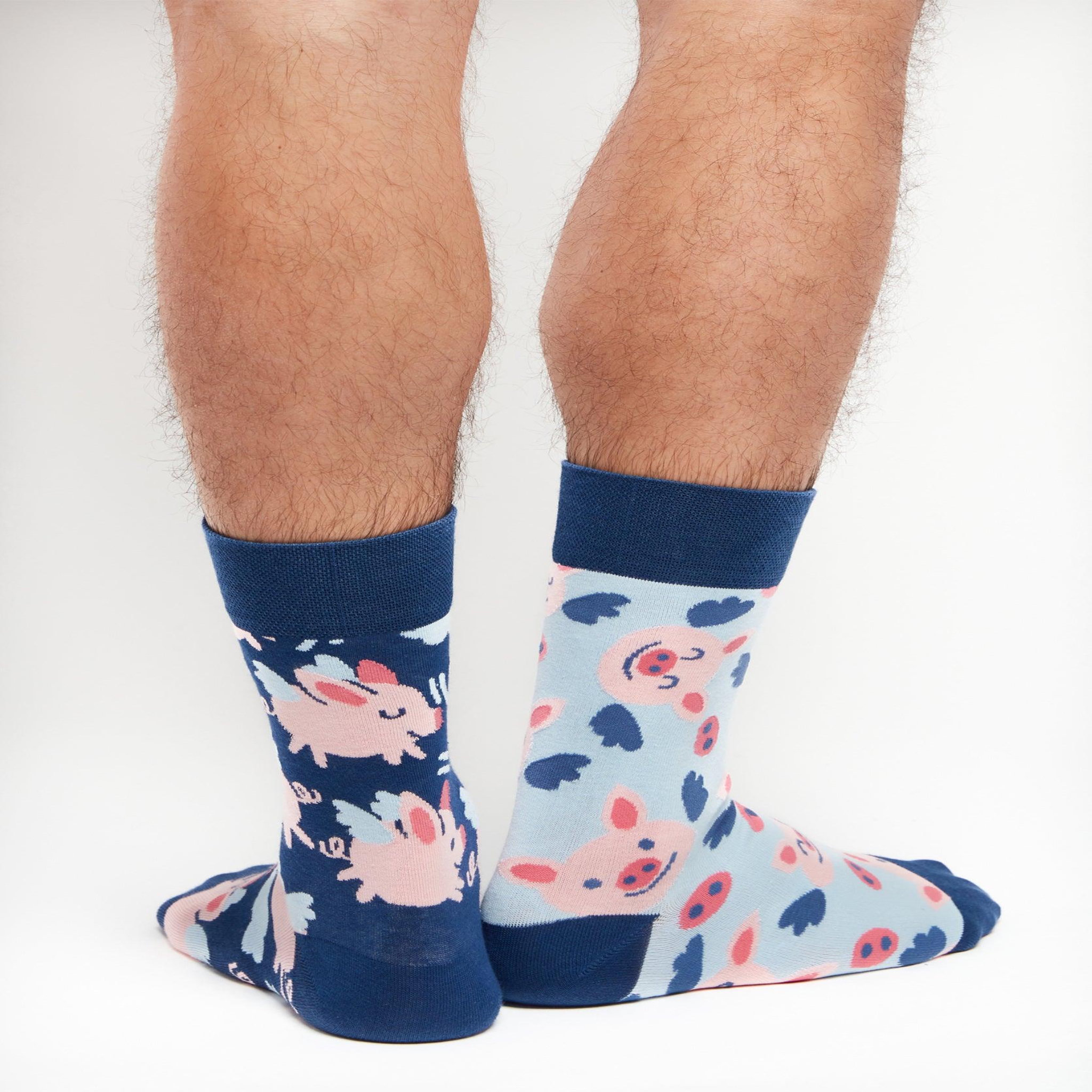 Voir la diapositive 3 : DEDOLES Chaussettes cochons ailés