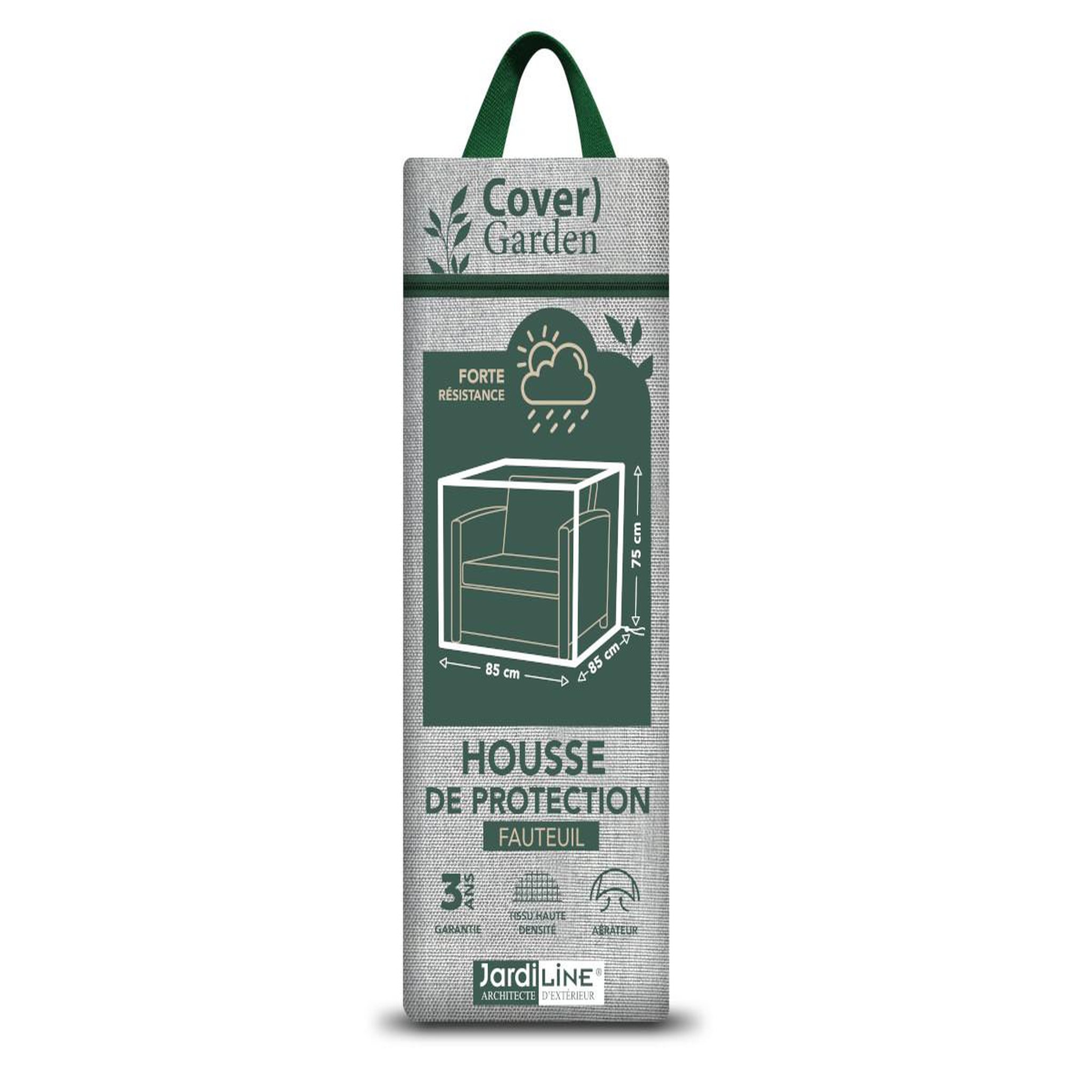 Jardiline Housse de protection cover garden pour fauteuil de jardin - 85 x 85 x 70 cm - jardiline
