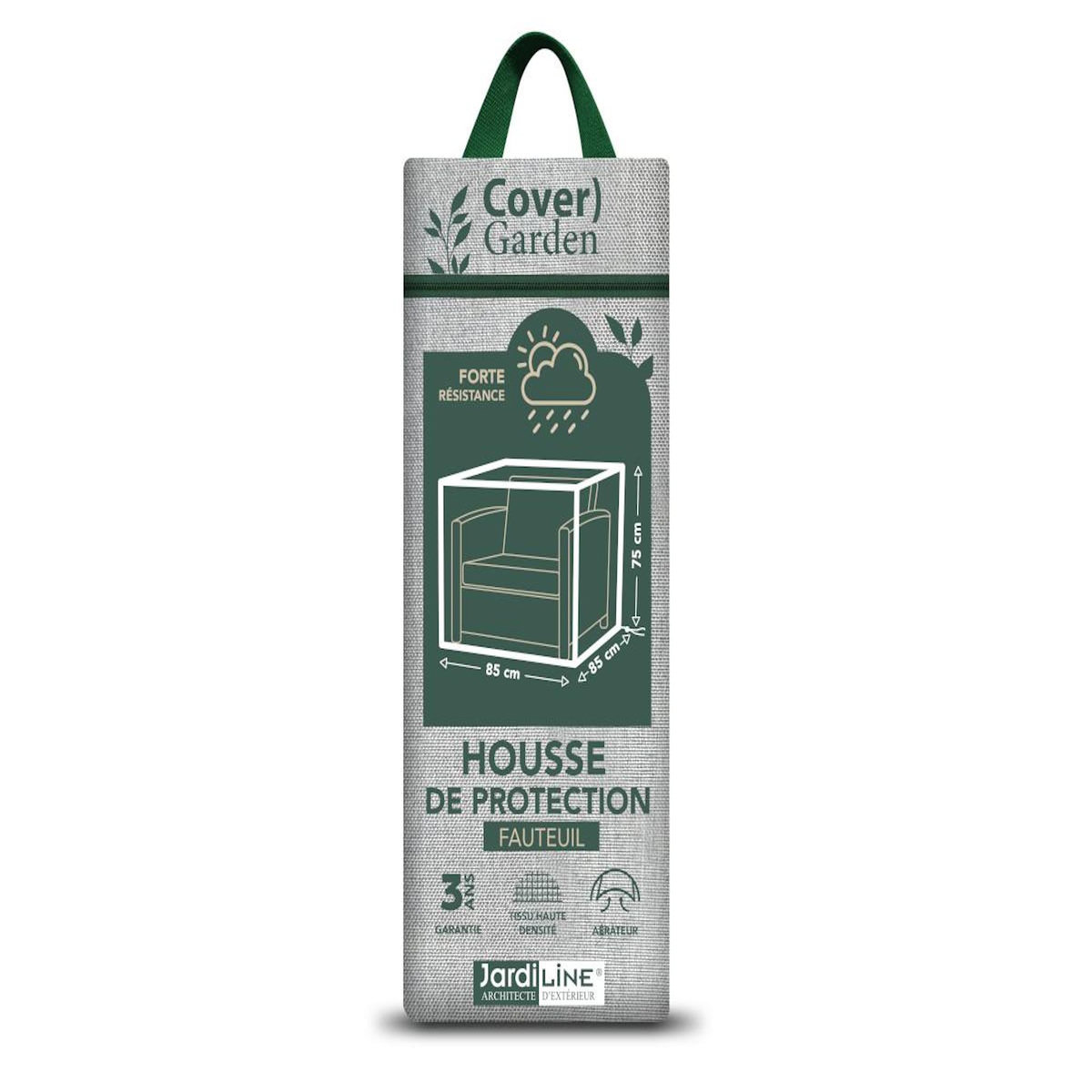 Jardiline Housse de protection Cover Garden pour fauteuil de jardin - 85 x 85 x 70 cm - Jardiline