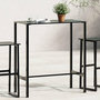 Voir la diapositive 1 : VIDAXL Table de bar noir 100x50x110 cm acier enduit de poudre