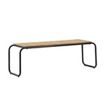 Paris Prix Banc de Jardin en Bois  Holmbeck  136cm Naturel