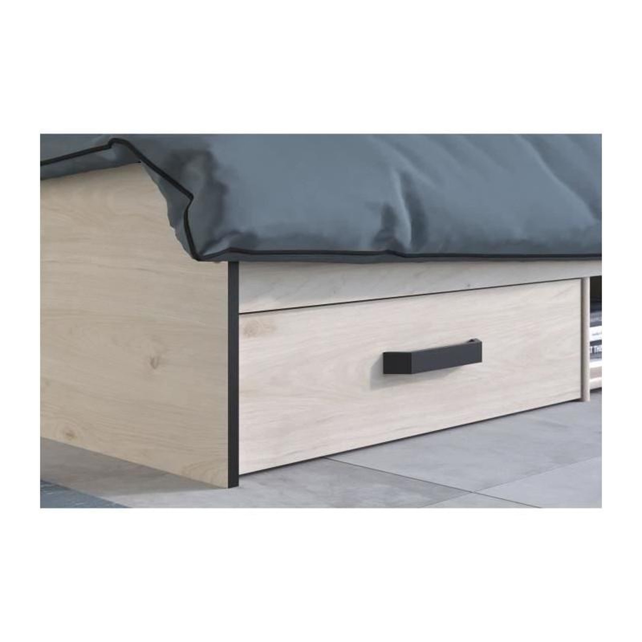 Voir la diapositive 5 : PARISOT Chambre complete adulte - ZODIAC INDUS - Chene et noir - PARISOT