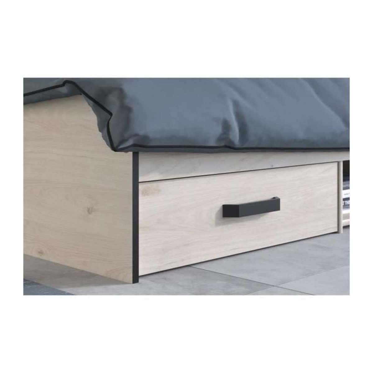 PARISOT Chambre complete adulte - ZODIAC INDUS - Chene et noir - PARISOT