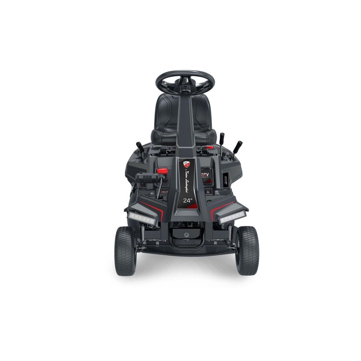 Lamborghini Tracteur Tondeuse Thermique Autoportée Essence 7CV 224Cm3 4 Vitesses + 1 Mulching Ejection latérale Lamborghini