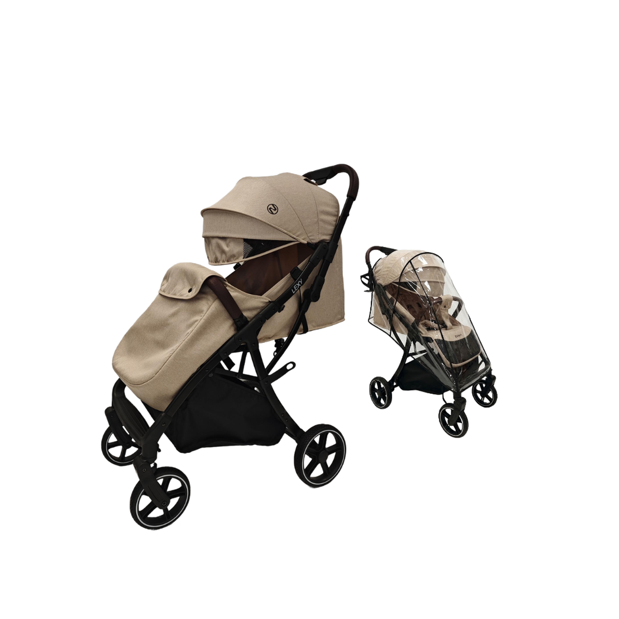 Voir la diapositive 2 : NANIA Nania Lexy Poussette compacte, 0-4 ans, 0-22 kg, Poussette canne Bebe Légère et Compacte, Inclinable, protège-jambe, habillage de pluie