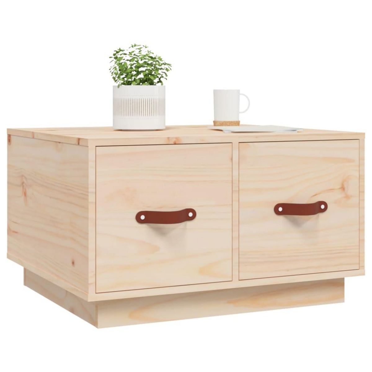 VIDAXL Table basse 60x53x35 cm Bois massif de pin