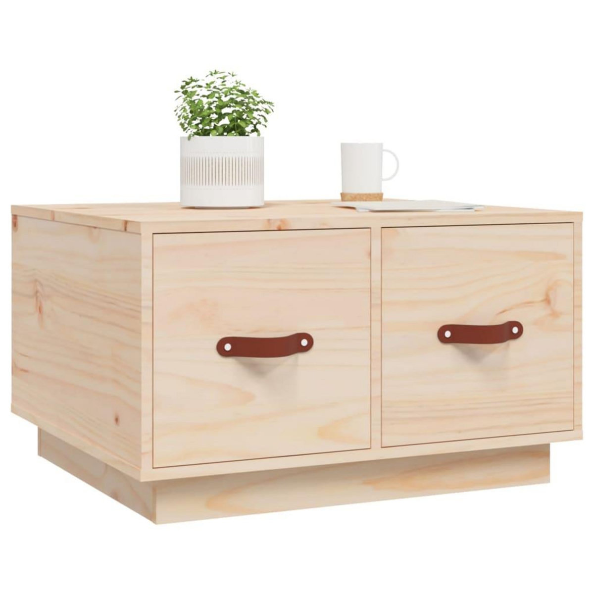 VIDAXL Table basse 60x53x35 cm Bois massif de pin