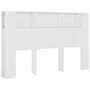 Voir la diapositive 2 : VIDAXL Armoire de tete de lit Blanc 160x18,5x104,5 cm
