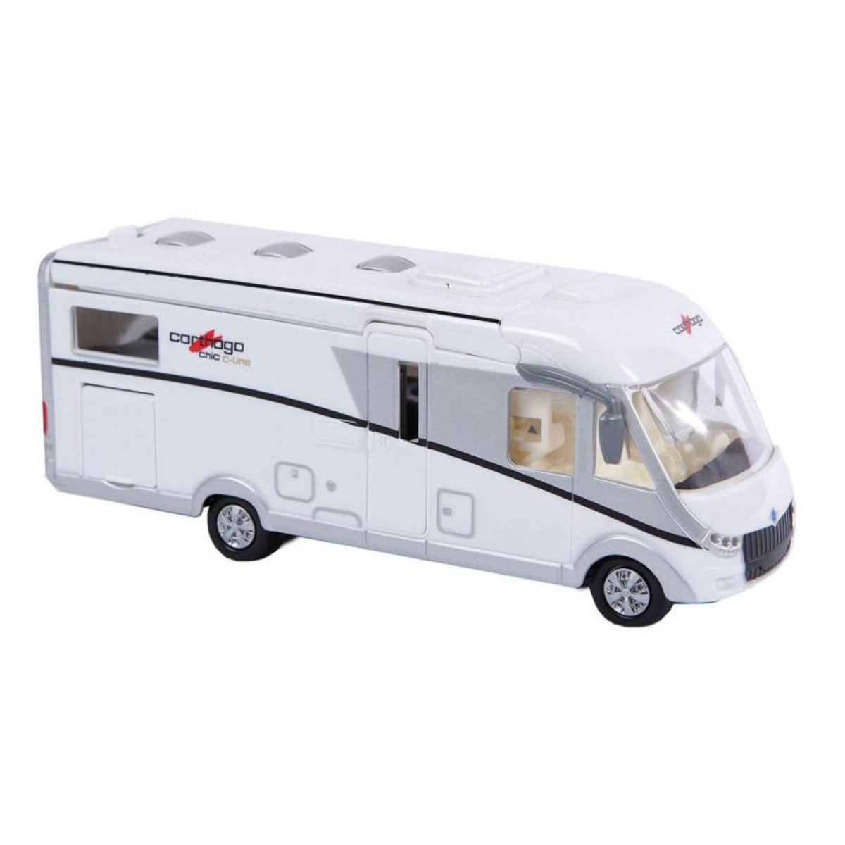 GLOB KIDS Kids Globe Die-cast Carthago Camper with Light, 16cm
