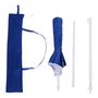 Voir la diapositive 4 : OUTSUNNY Parasol inclinable octogonal de plage Ø 150 cm tissu polyester haute densité anti-UV mât démontable sac de transport inclus bleu