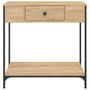 Voir la diapositive 6 : VIDAXL Table console chêne sonoma 75x34,5x75 cm bois d ingénierie