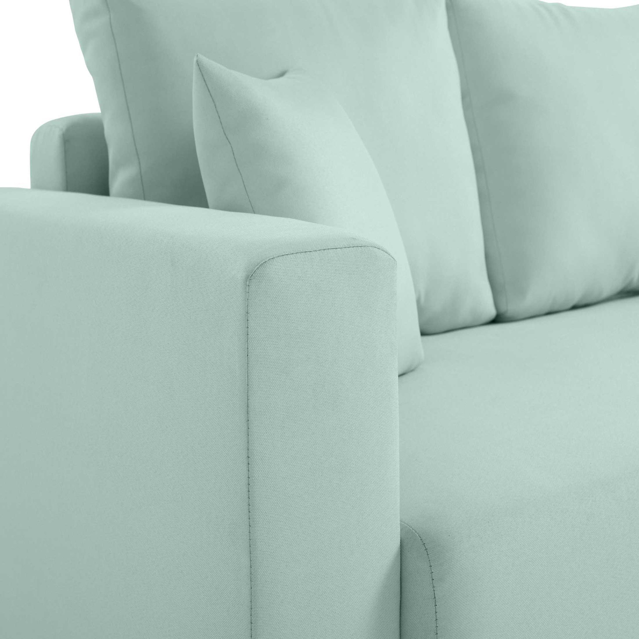 Voir la diapositive 4 : BEST MOBILIER Regala - canapé 3 places - convertible avec coffre - en tissu