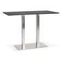 Voir la diapositive 1 : Paris Prix Table Haute Mange-Debout  Pansy  160cm Noir & Argent