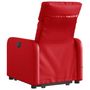 Voir la diapositive 4 : VIDAXL Fauteuil inclinable de massage electrique rouge similicuir