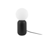 Leitmotiv Lampe à poser design boule Gala. Coloris disponibles : Noir, Gris