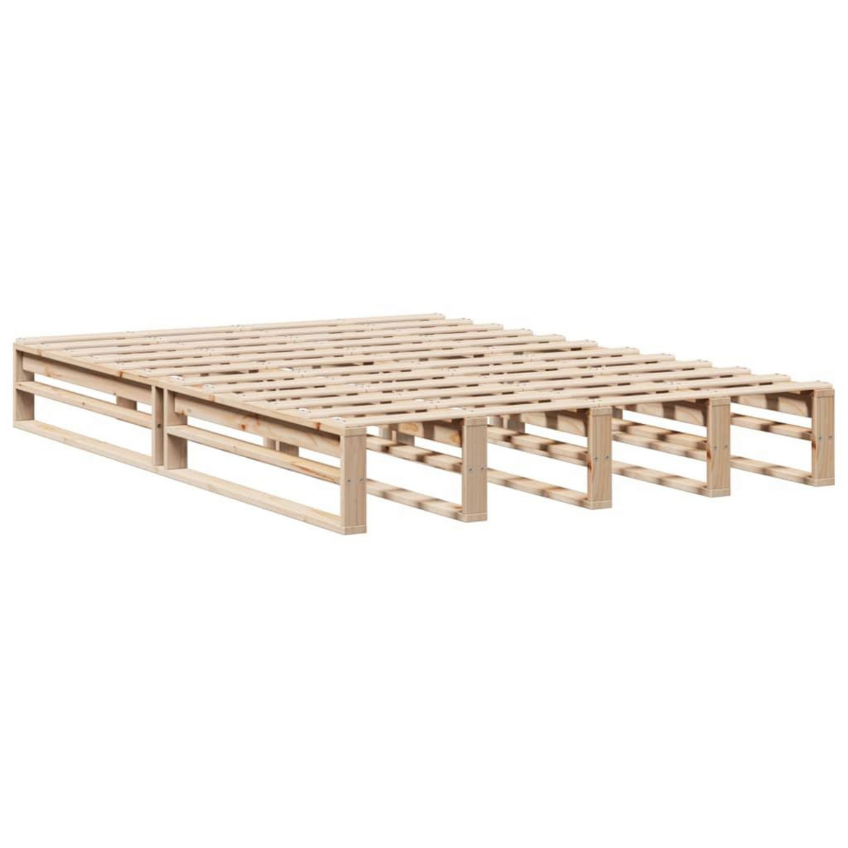 VIDAXL Cadre de lit sans matelas 120x190 cm bois de pin massif