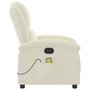 Voir la diapositive 5 : VIDAXL Fauteuil de massage inclinable creme velours
