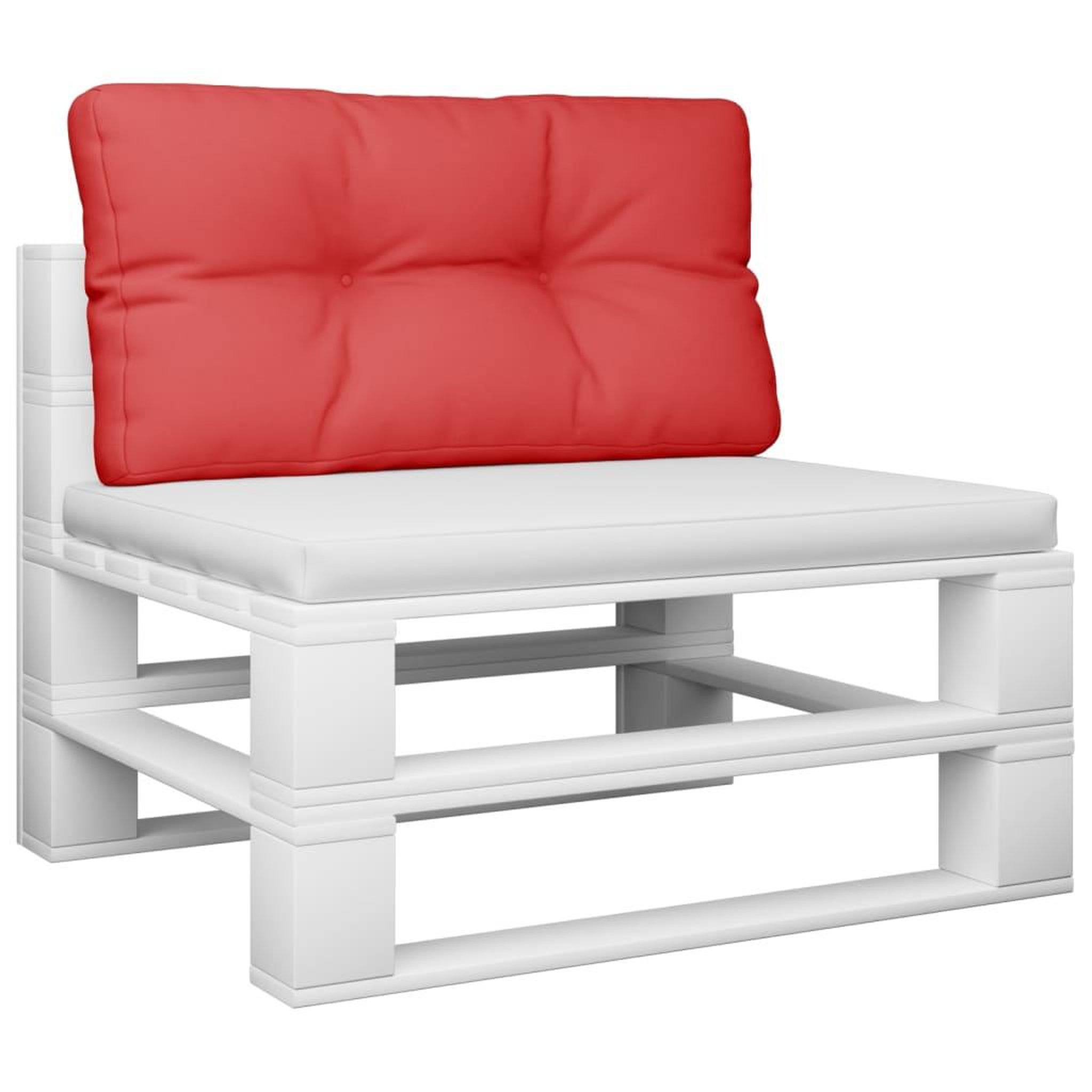 Voir la diapositive 3 : VIDAXL Coussin de palette rouge 70x40x12 cm tissu