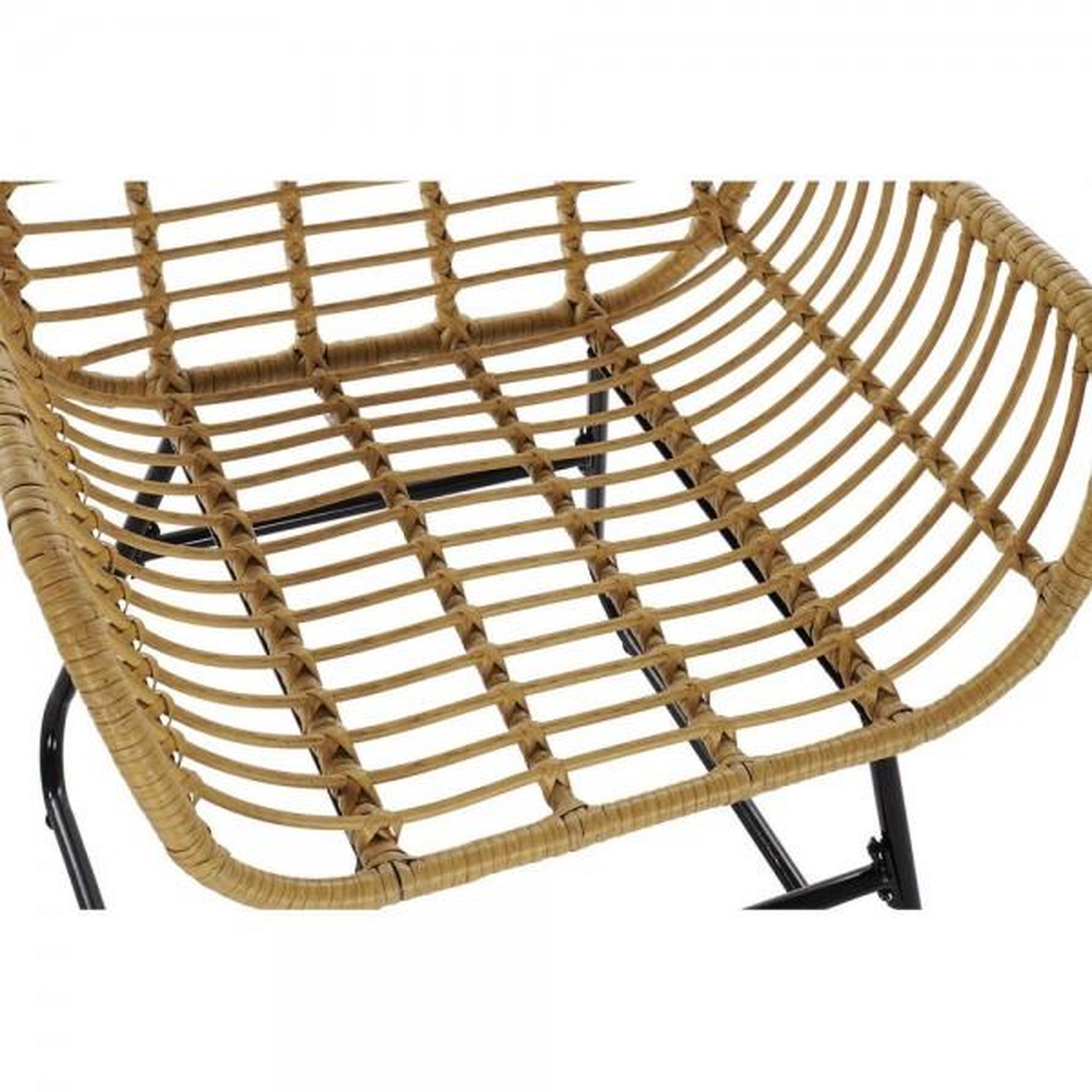 Voir la diapositive 3 : MARKET24 Canapé de jardin DKD Home Decor Marron Métal Polyester rotin synthétique (124 x 74 x 84 cm)