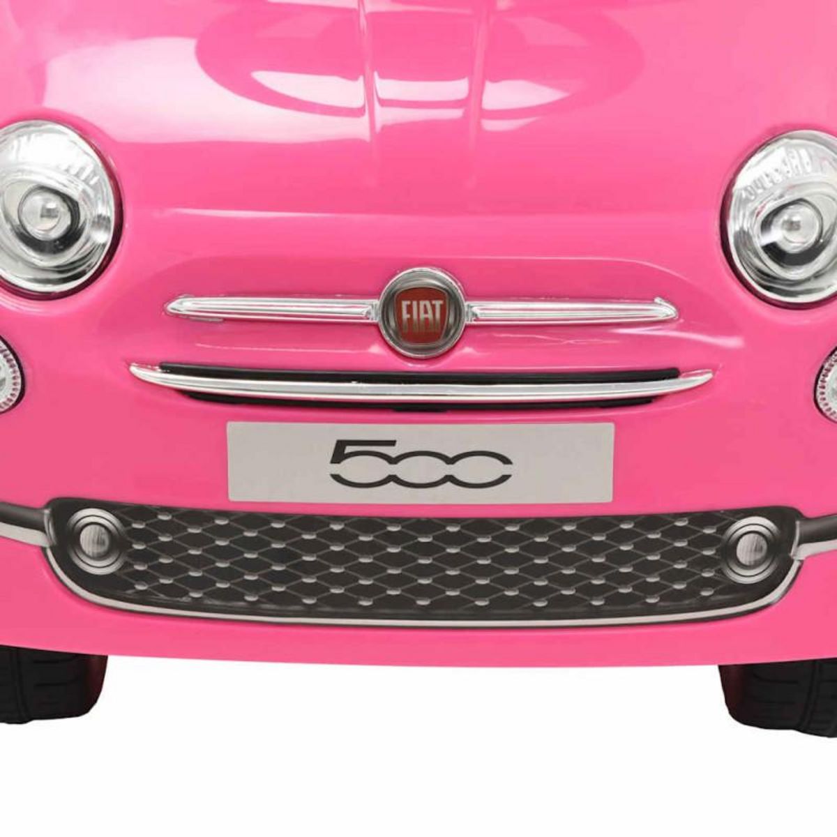 VIDAXL Voiture à chevaucher Fiat 500 rose
