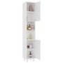 Voir la diapositive 3 : VIDAXL Armoire de salle de bain Blanc 30x30x179 cm Bois d'ingenierie