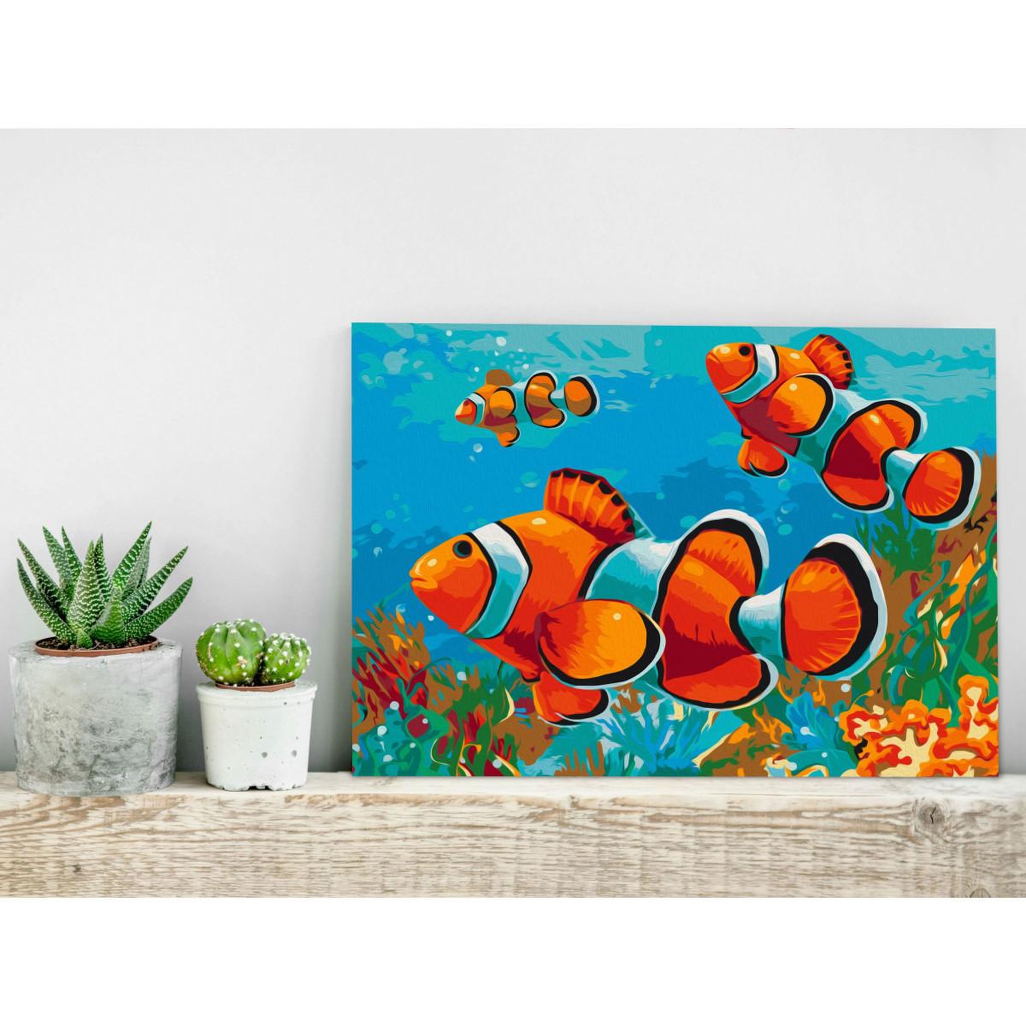 Voir la diapositive 2 : Paris Prix Tableau à Peindre Soi-Même  Gold Fishes  40x60cm