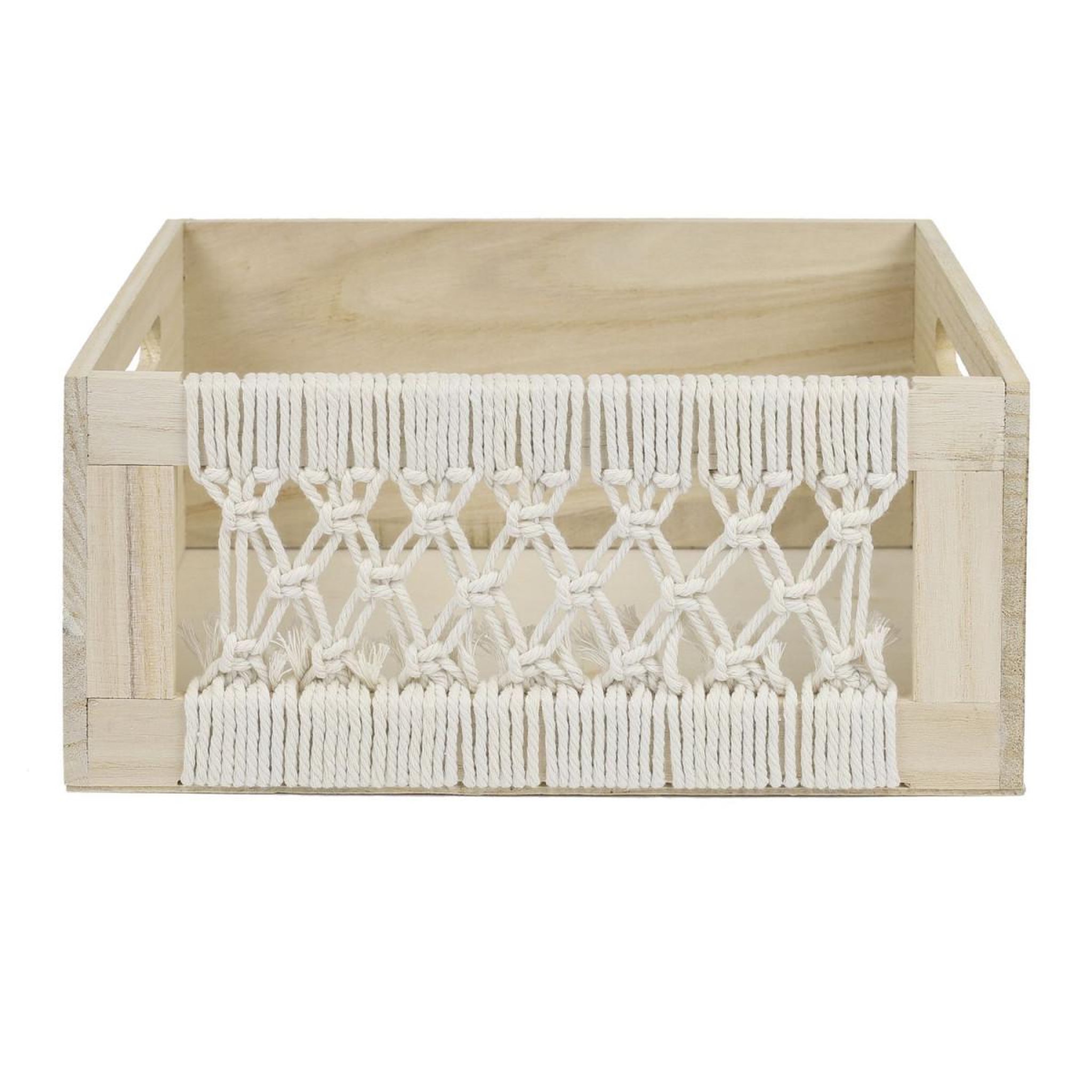 Voir la diapositive 4 : The Home Deco Factory Lot de 3 caisses gigognes  boho  35cm beige