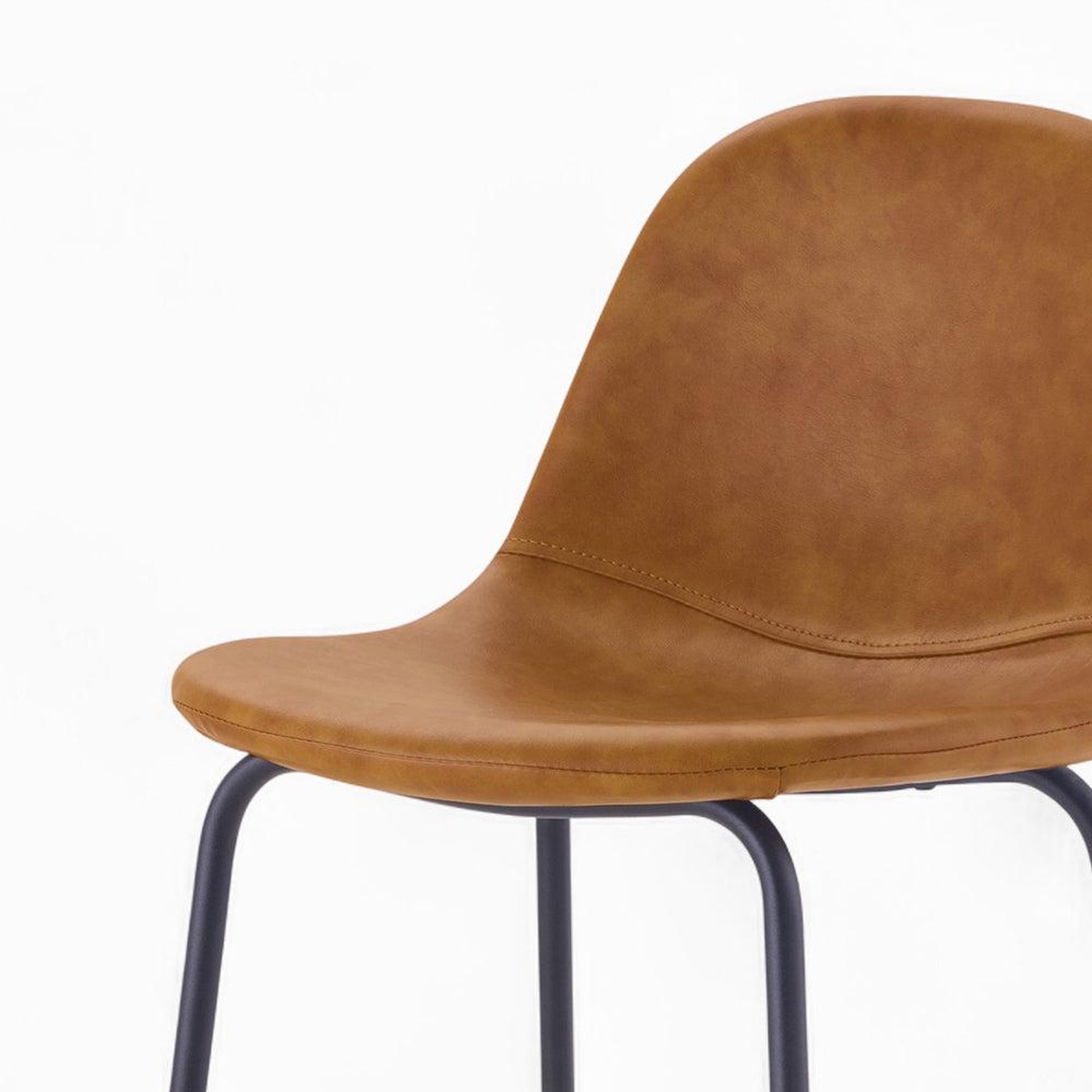 Voir la diapositive 3 : MAISON PAVANE Pack 4 chaises pour îlot central camel et grises/noires 65 cm-henrik