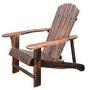 Voir la diapositive 4 : HOMCOM Fauteuil de jardin adirondack chaise longue chaise plage avec tabouret bois de sapin