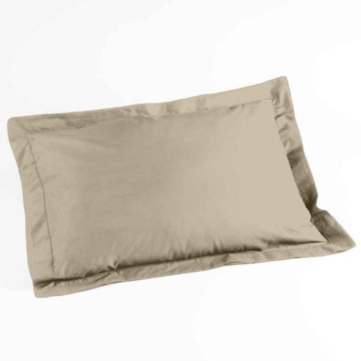 Paris Prix Taie d'Oreiller en Coton Bio  Biolina  50x70cm Taupe