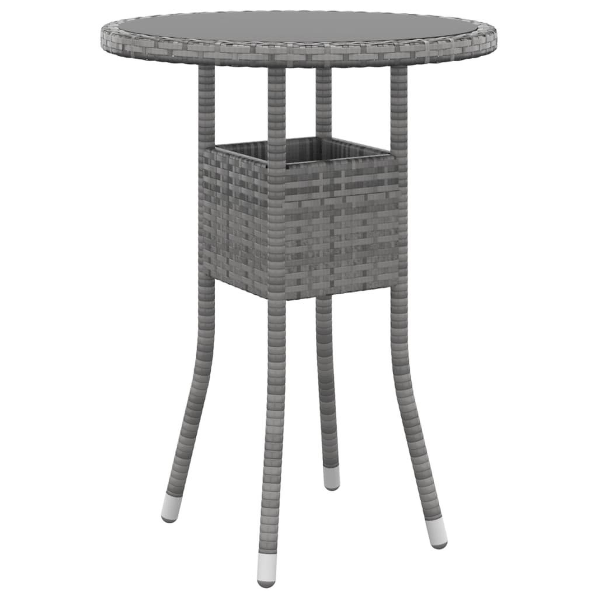 Voir la diapositive 5 : VIDAXL Salon de jardin 5 pcs Resine tressee Gris
