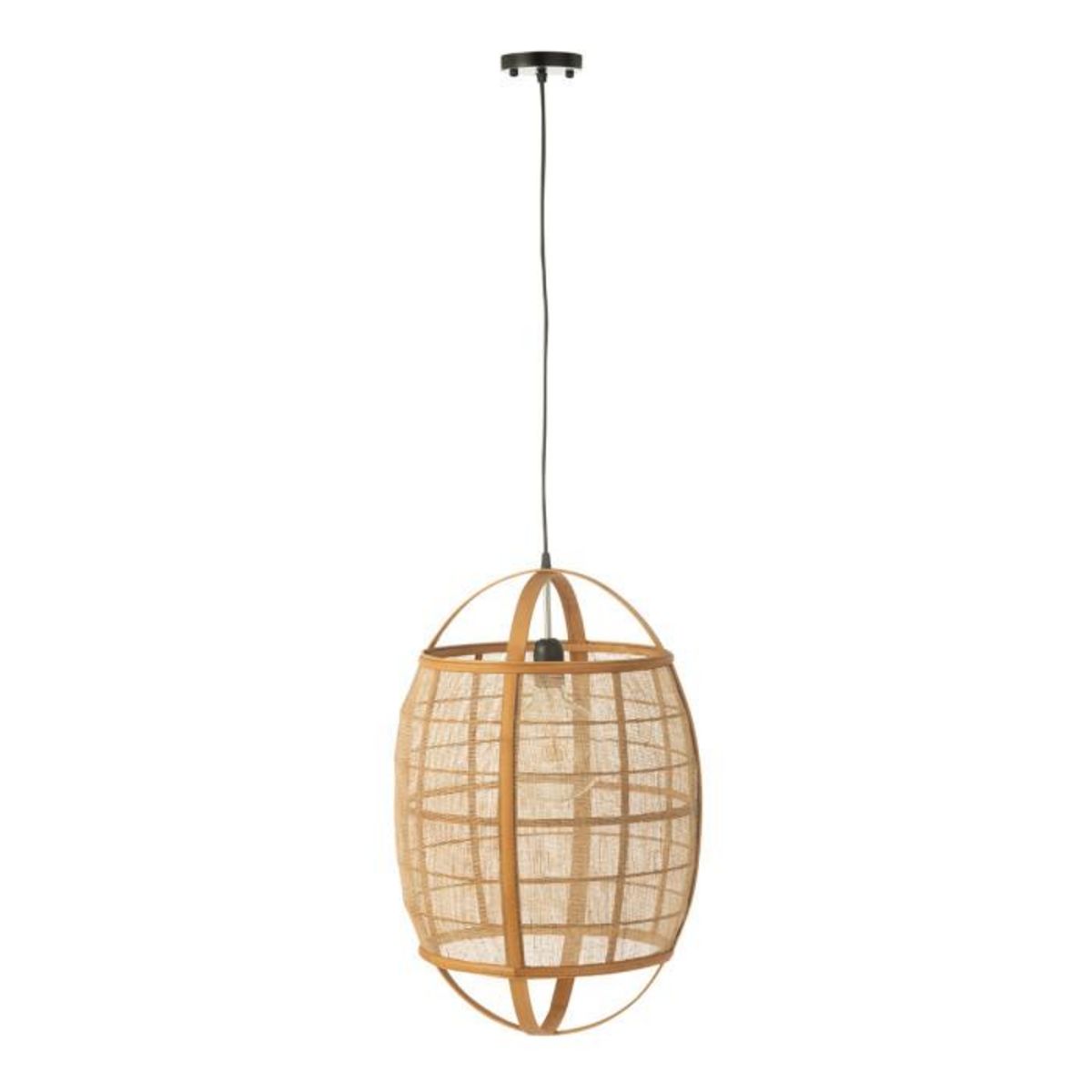 Paris Prix Lampe Suspension en Bambou  Ion  37cm Naturel