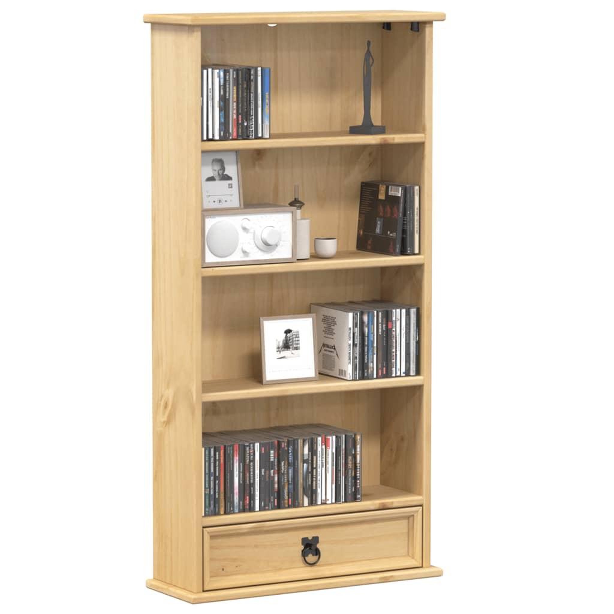 VIDAXL Armoire a CD  52x17,5x103 cm bois de pin massif