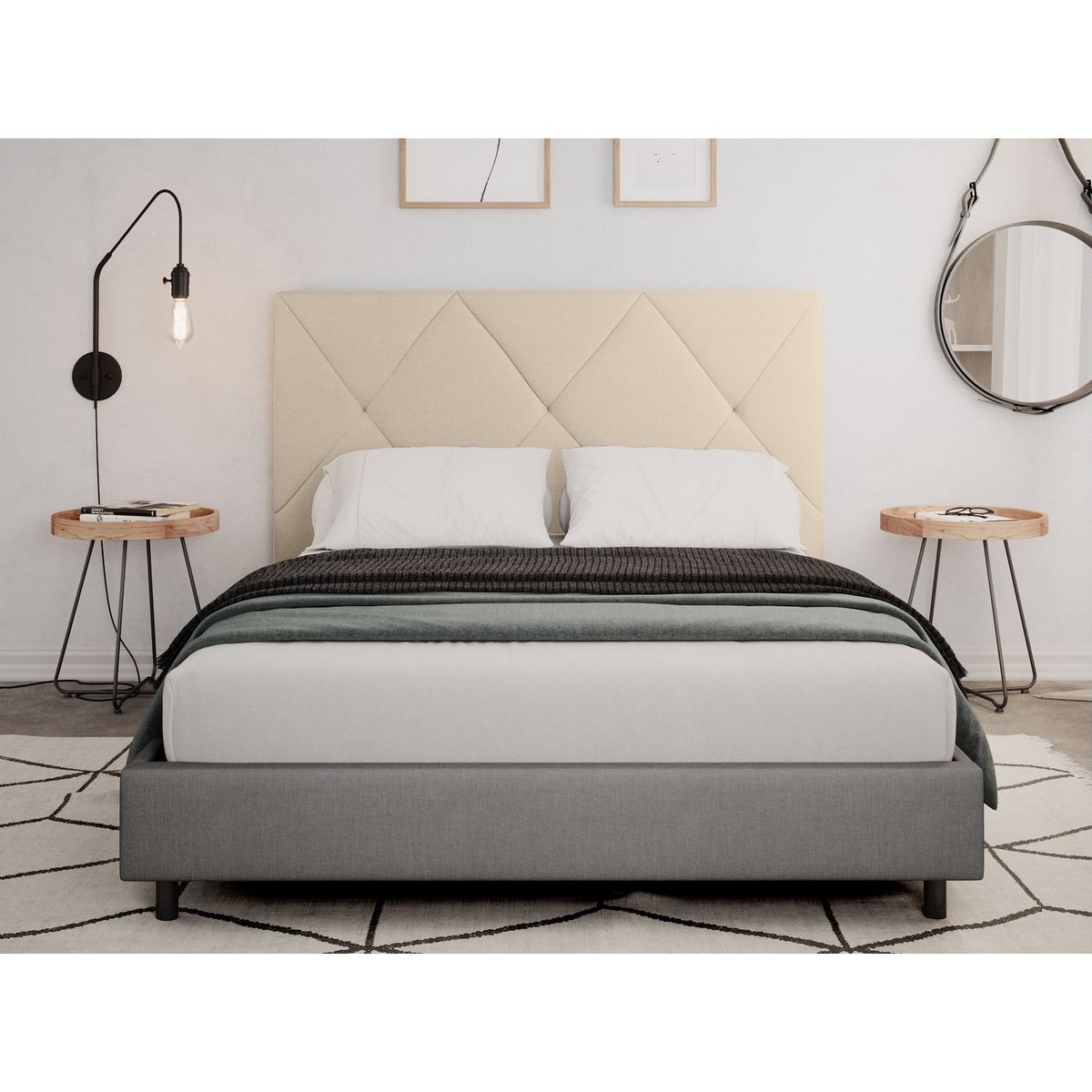 Tête de lit 145cm tissu VIVA