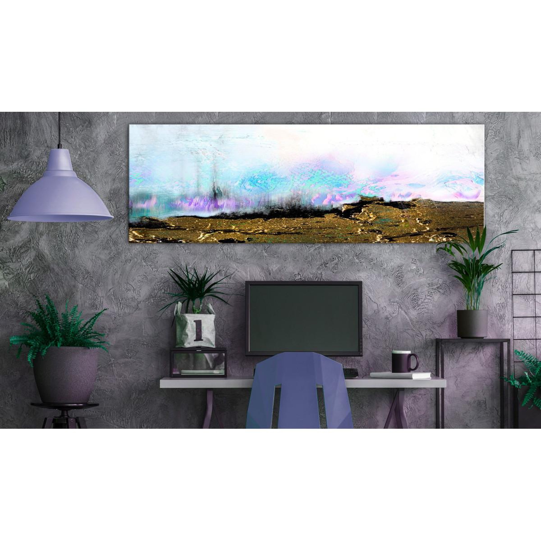 Voir la diapositive 2 : Paris Prix Tableau imprimé  burned fields narrow