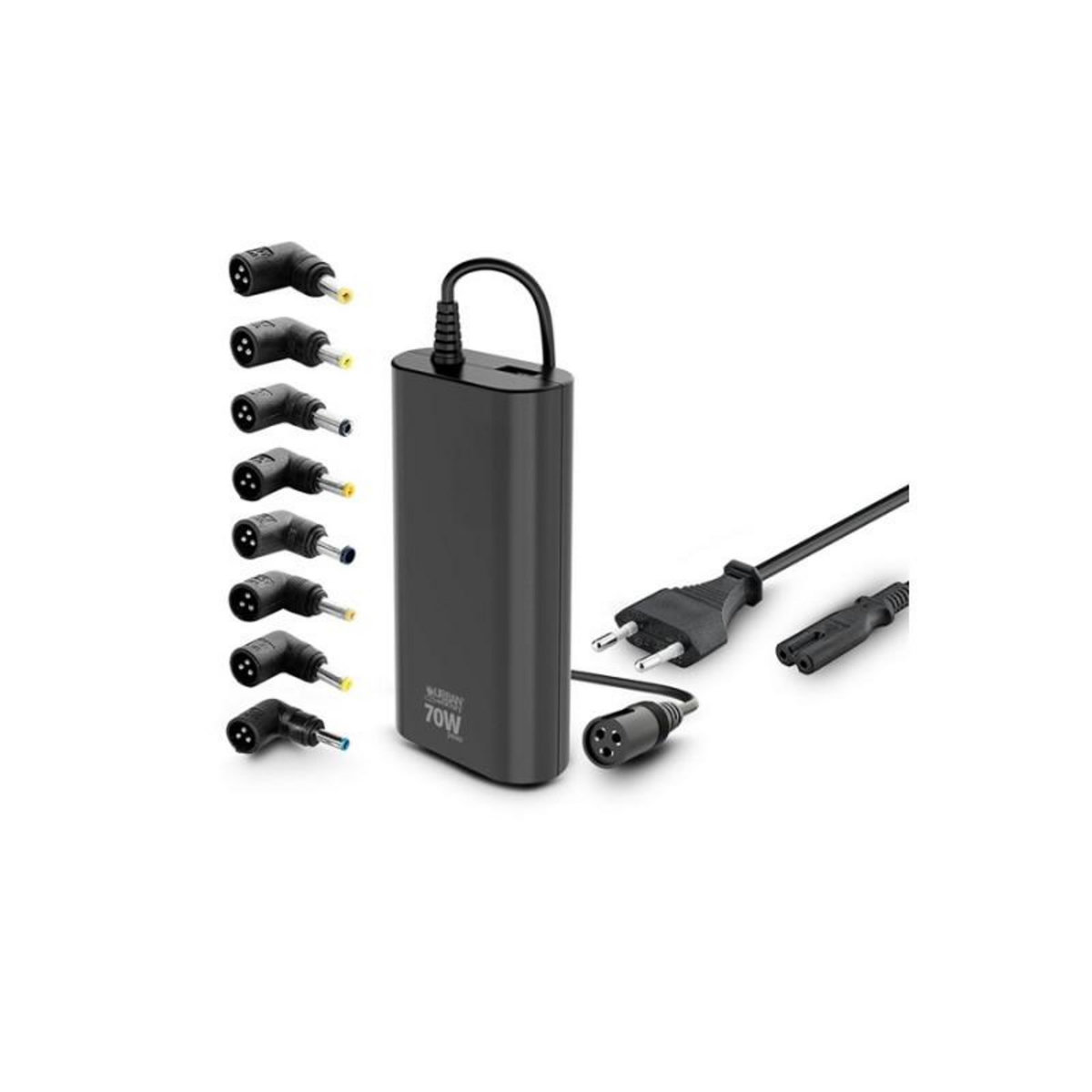 URBAN FACTORY Chargeur et câble d alimentation PC Urban Factory CHARGEUR UNIVERSEL PC 70W NOIR