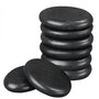 Voir la diapositive 1 : VIVEZEN Lot de 8 pierres chaudes pour massage en basalte naturel poli - Ovale - S