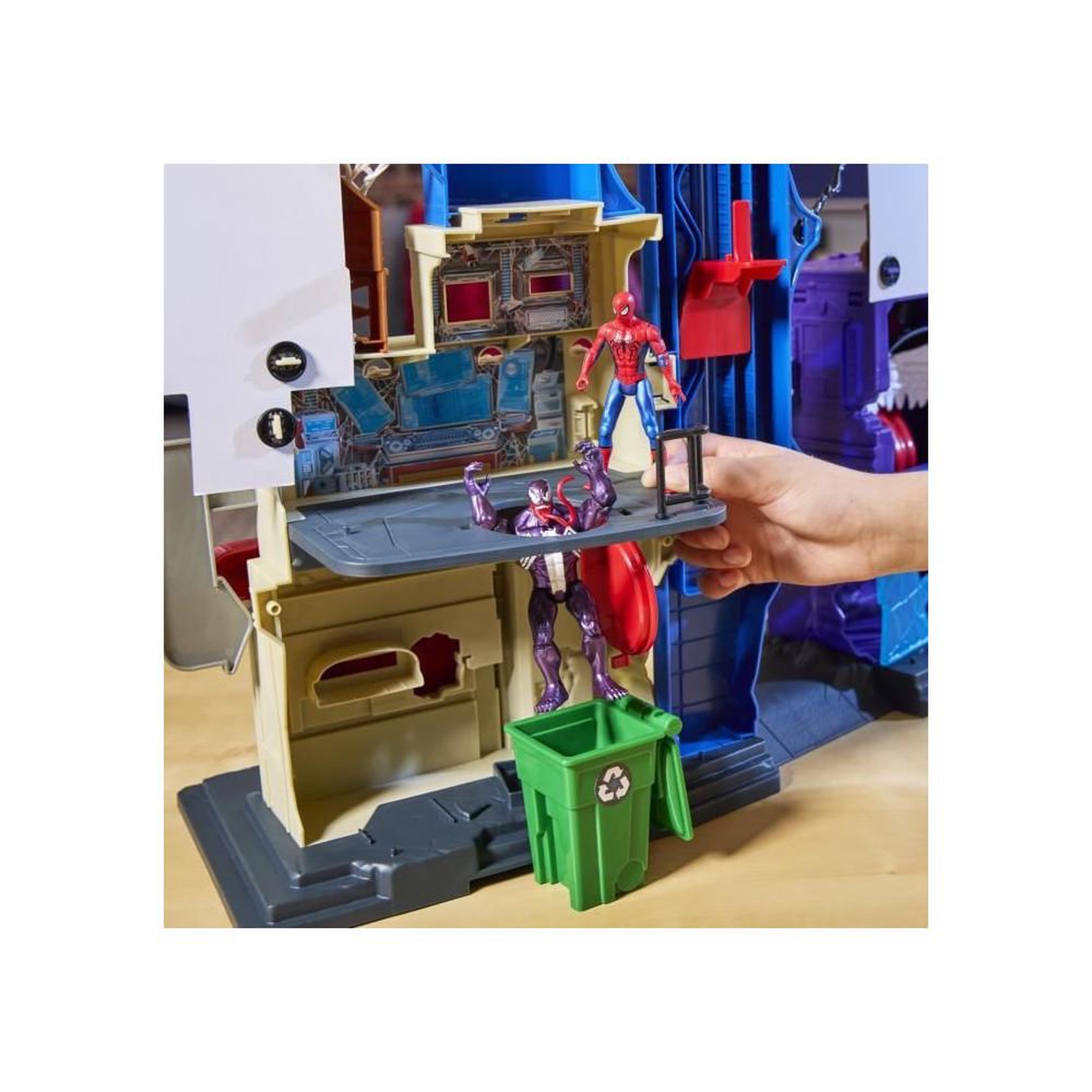 Voir la diapositive 4 : HASBRO Spiderman La ville des lanceurs de toiles, coffret pour enfants, Marvel Spider-Man VenomVersus, des 4 ans