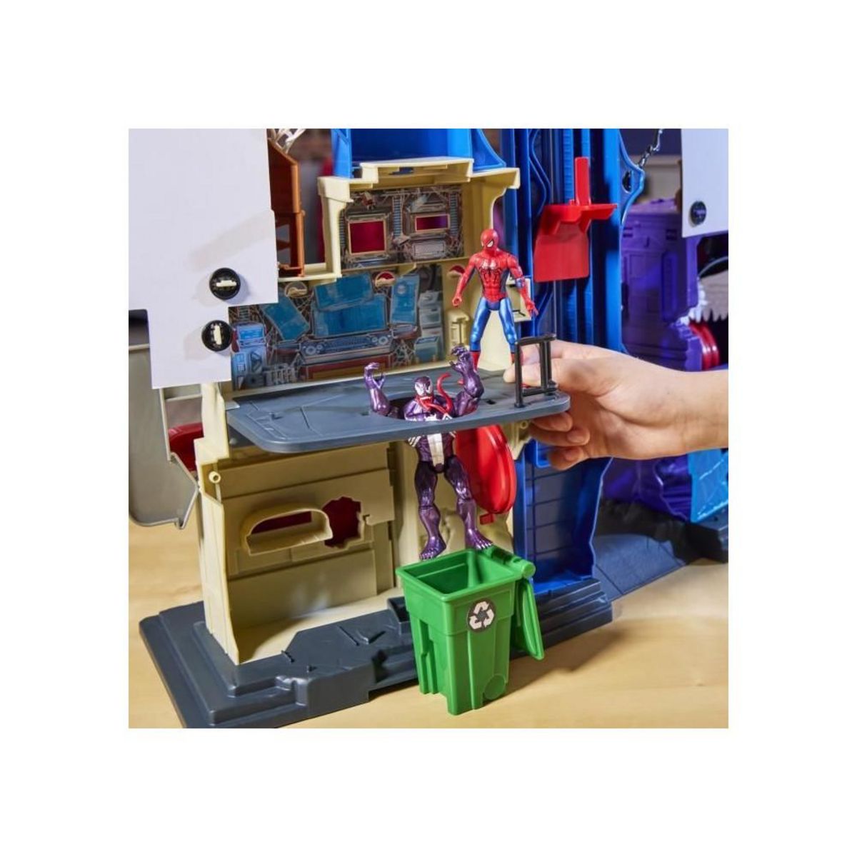 HASBRO Spiderman La ville des lanceurs de toiles, coffret pour enfants, Marvel Spider-Man VenomVersus, des 4 ans