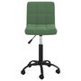 Voir la diapositive 3 : VIDAXL Chaise pivotante de bureau Vert fonce Velours