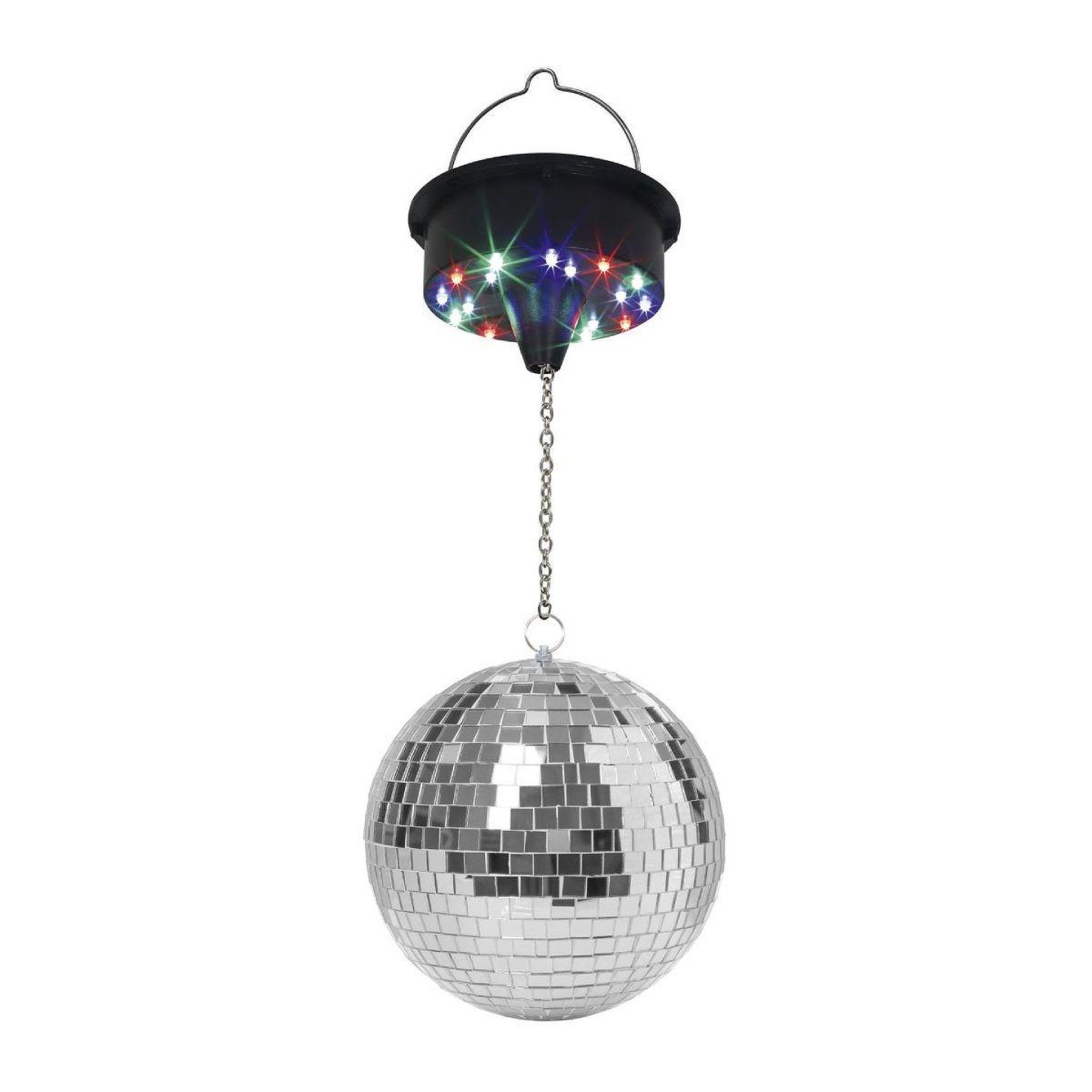 Voir la diapositive 3 : PARTY TIME Coffret disco  boule à facettes  15cm multicolore