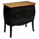 ATMOSPHERA Commode 3 Tiroirs  Chrysa  76cm Noir