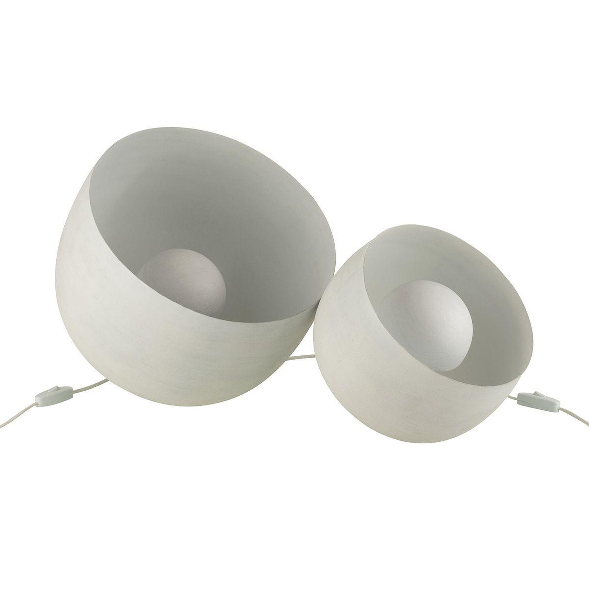 Voir la diapositive 5 : J-LINE Lampe à poser en métal  mila  32cm blanc